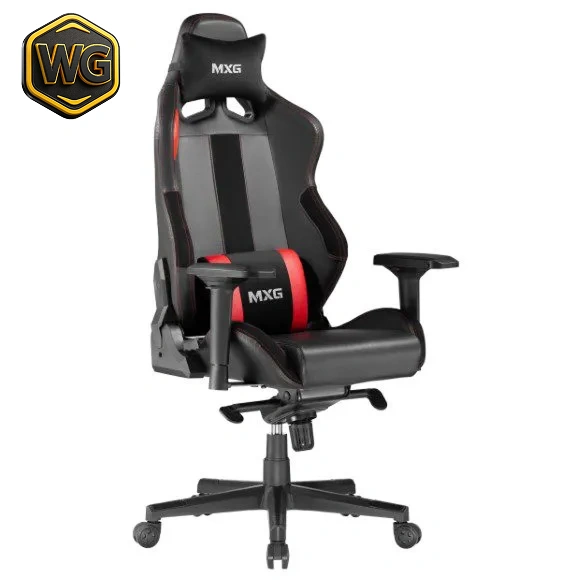 MXG PGC-01 (Black & Red) Frog Mechanism Premium PVC Ergonomic Gaming Chair