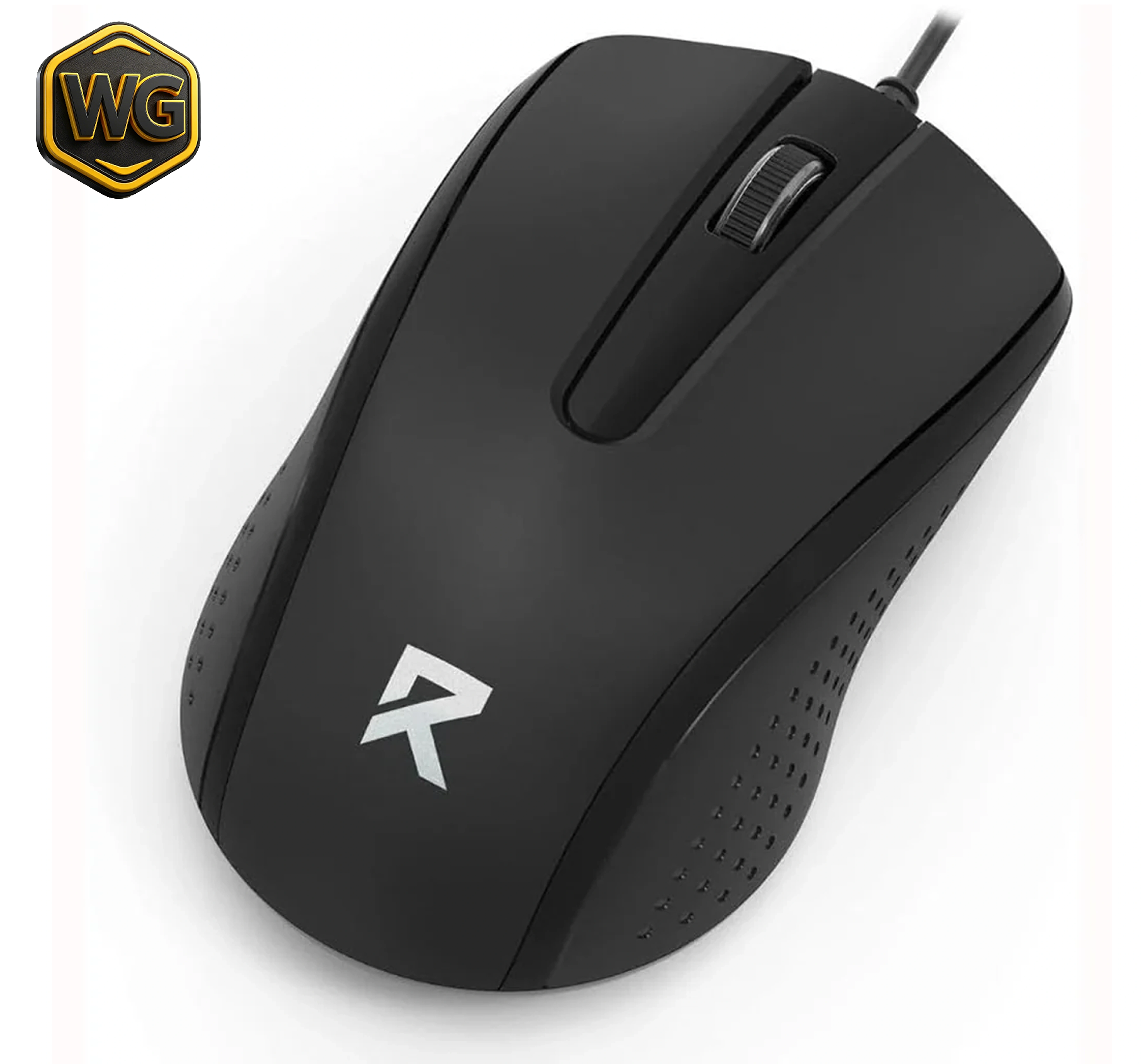 Redragon office mouse Redragon BM-4049 (Black) 1200 DPI Ergonomic Wired Optical Office Mouse front view