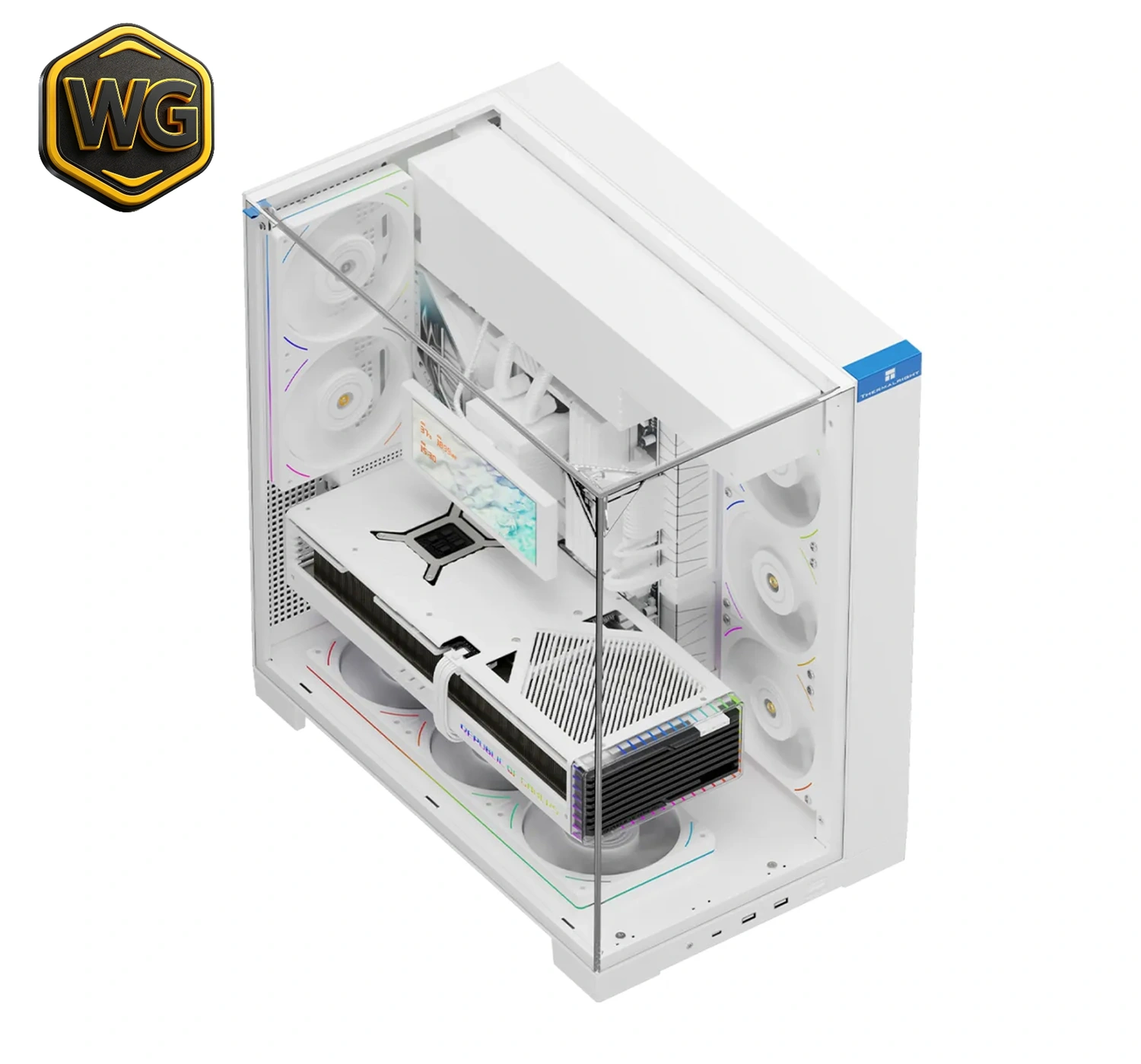 Thermalright TR-A70 ATX (White) Including Panoramic Light Strip + 5x ARGB Fans PC Gaming Case price in Pakistan product image