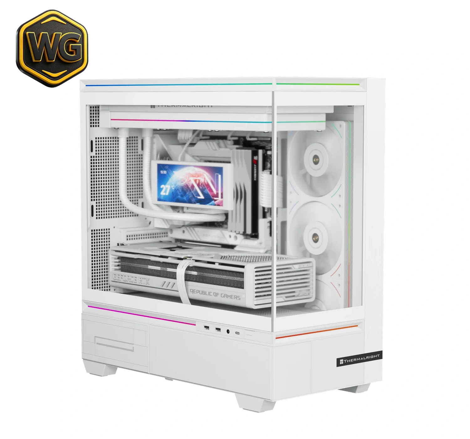 Buy Thermalright TL-M10 (White) Mid-Tower Micro-ATX Gaming Case online in Pakistan at WaddaGamer