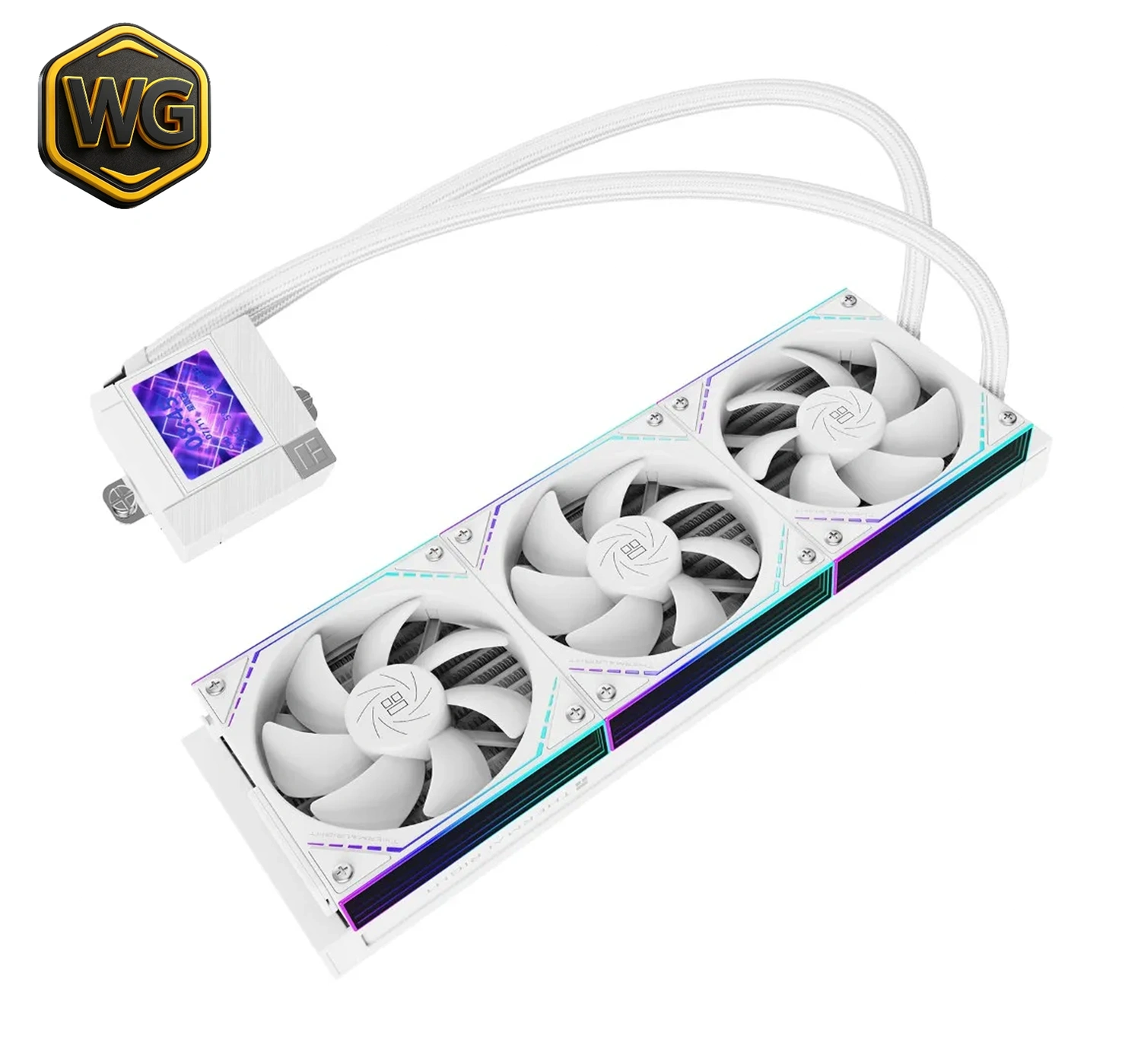 Thermalright Core Matrix 360 Vision (White) 3.95″ IPS LCD Display with ARGB Fans AIO Liquid CPU Cooler image 4