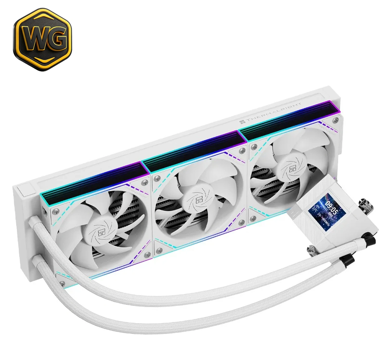 Buy Thermalright Core Matrix 360 Vision (White) 3.95″ IPS LCD Display with ARGB Fans AIO Liquid CPU Cooler online in Pakistan at WaddaGamer