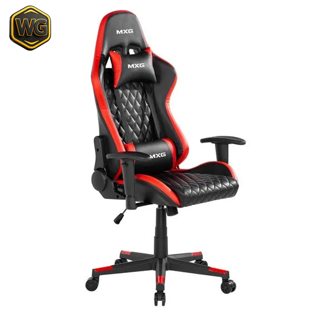 Buy MXG GCH-01 (Black & Red) Large Diamond Quilted PU Gaming Chair online in Pakistan at WaddaGamer