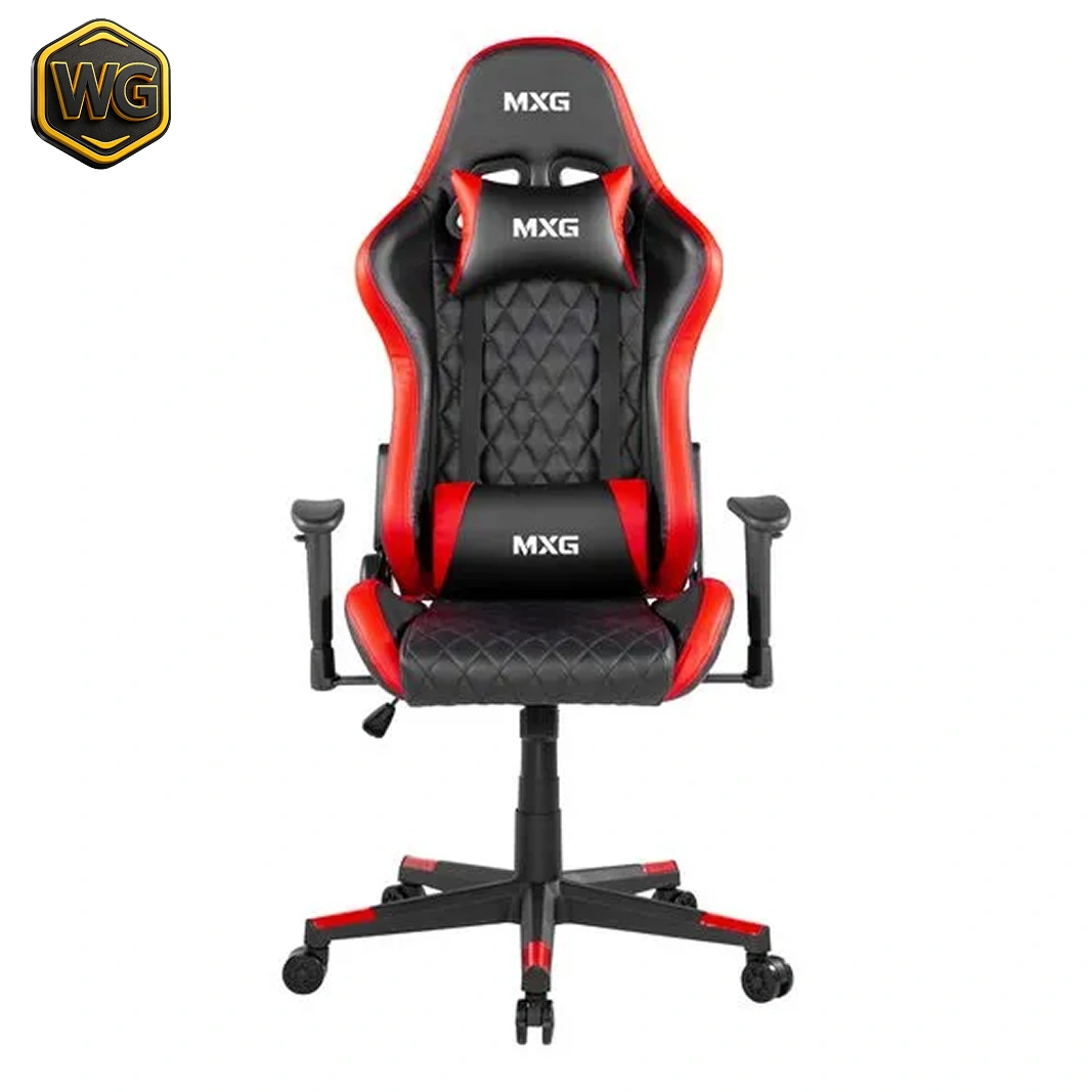 MXG GCH-01 (Black & Red) Large Diamond Quilted PU Gaming Chair