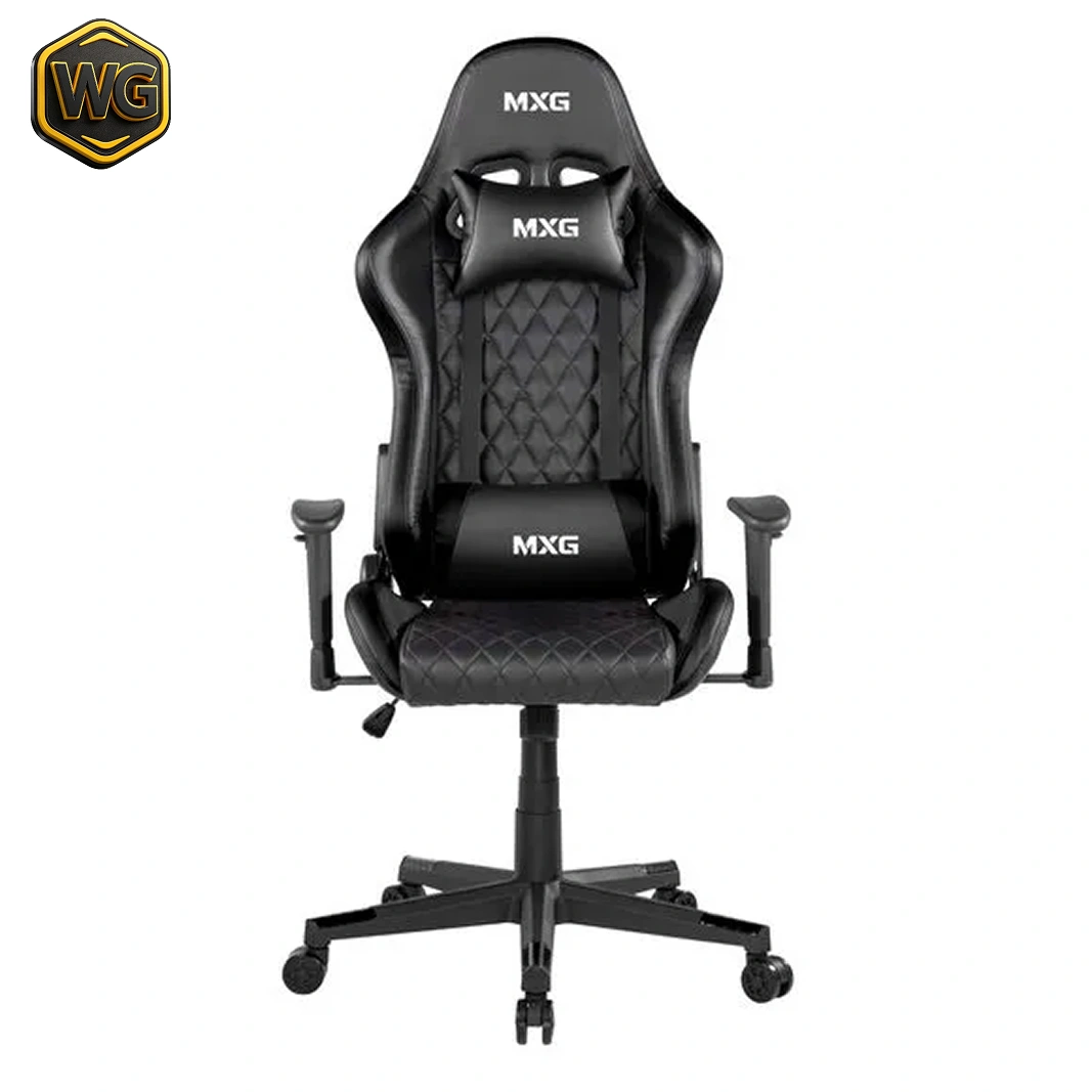 MXG GCH-01 (Black) Large Diamond Quilted PU Gaming Chair