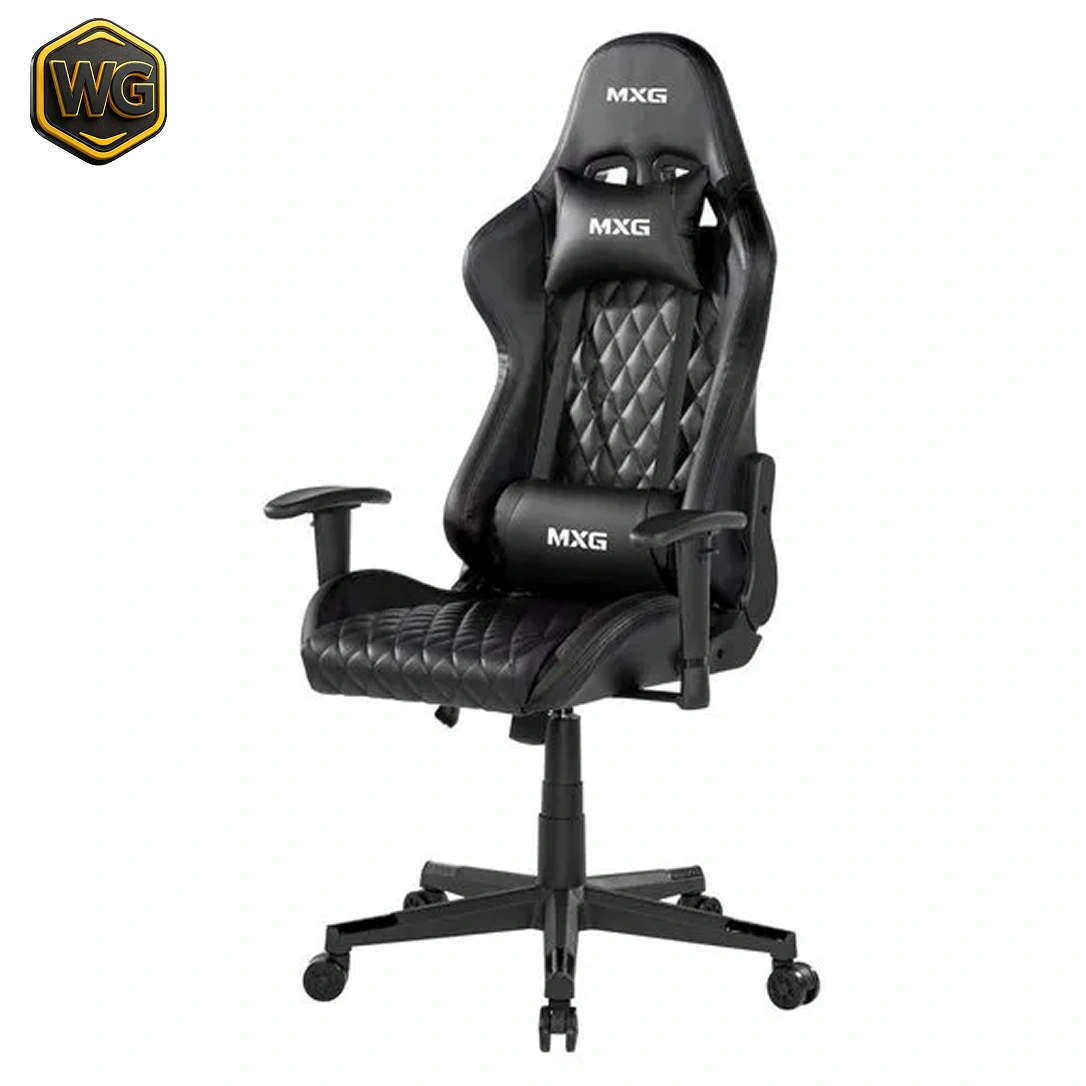 MXG GCH-01 (Black) Large Diamond Quilted PU Gaming Chair image 4