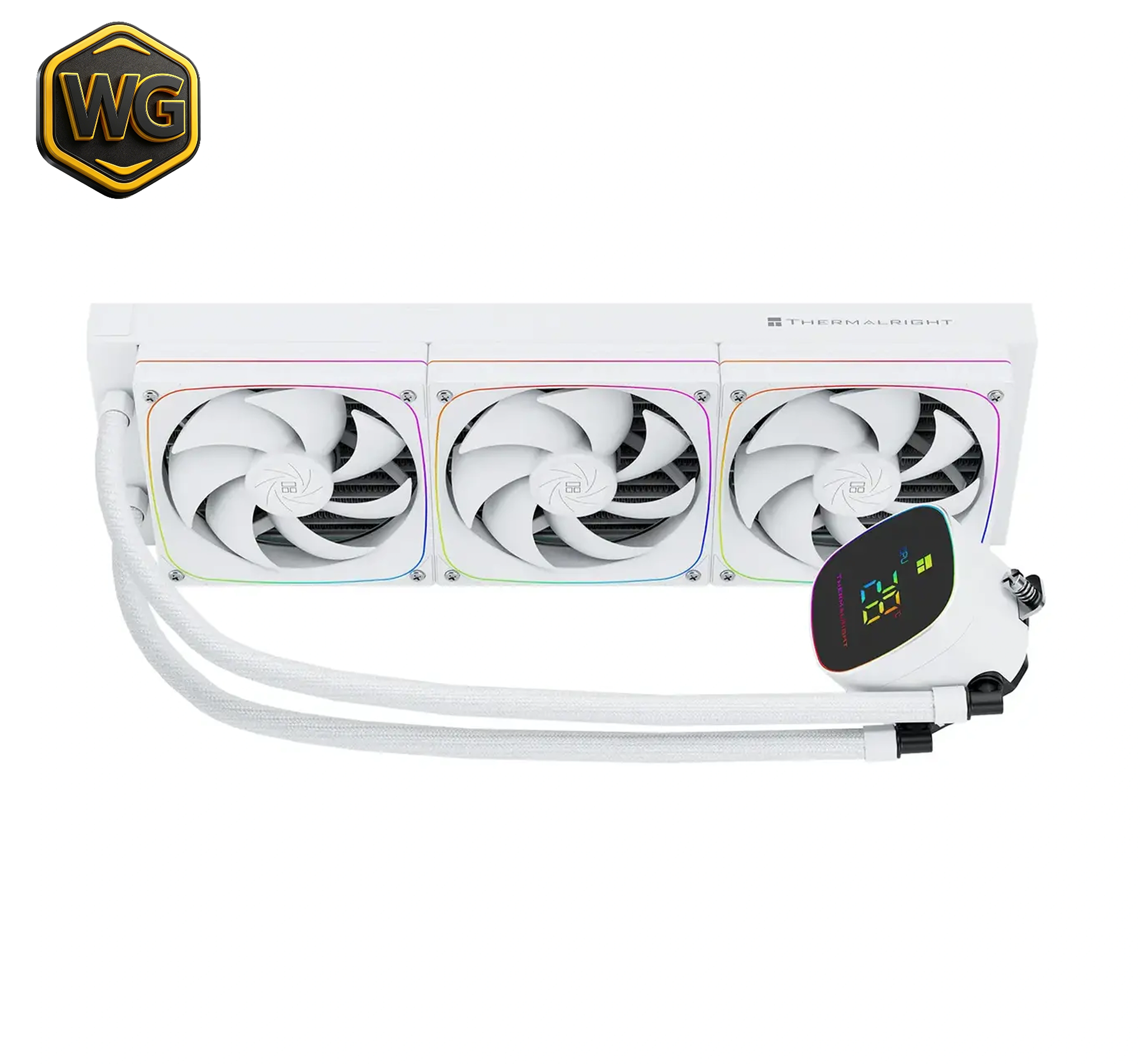 Thermalright Frozen Horizon 360 Digital (White with ARGB) Magnetic Temperature Display AIO CPU Liquid Cooler