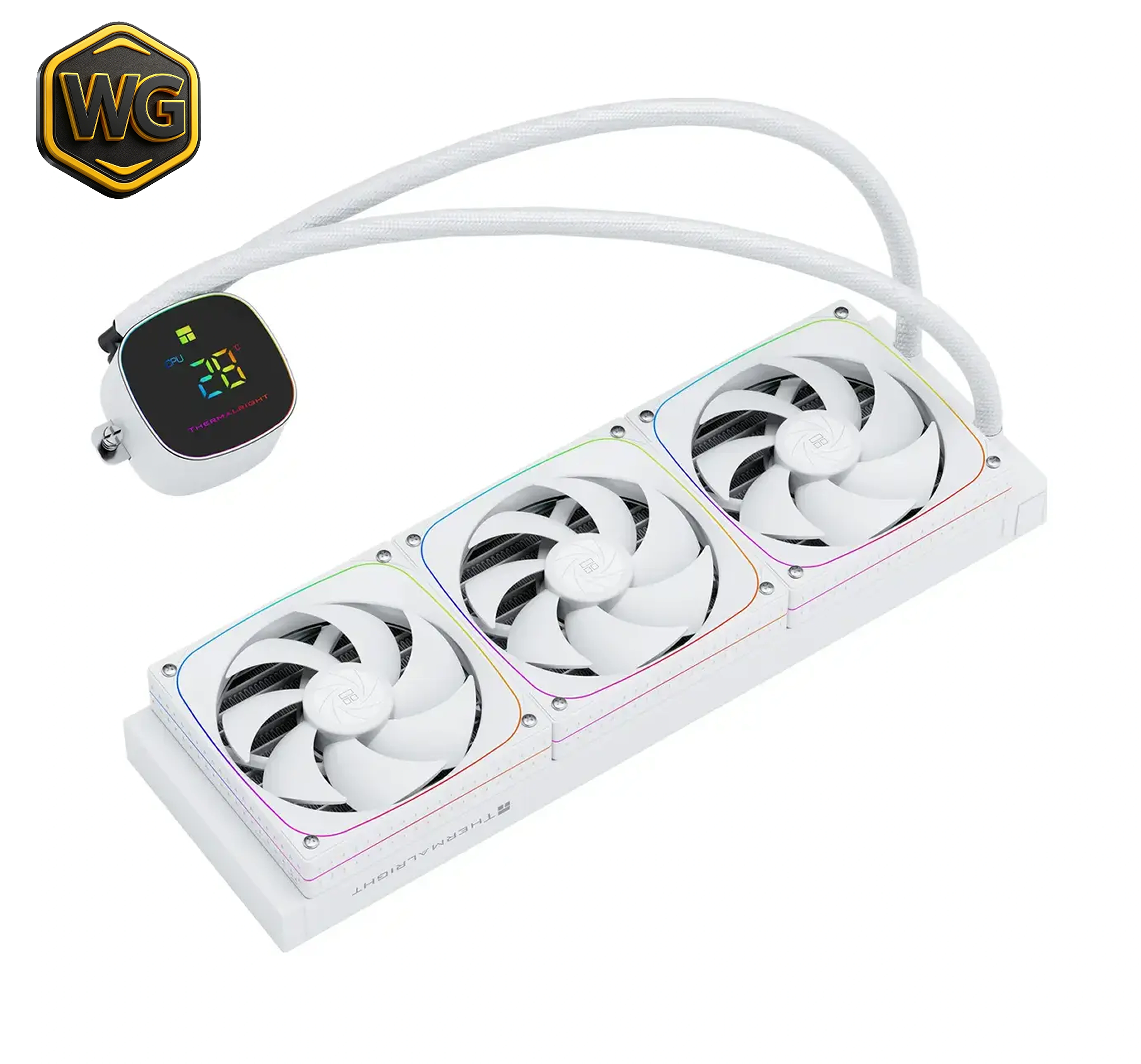 Thermalright Frozen Horizon 360 Digital (White with ARGB) Magnetic Temperature Display AIO CPU Liquid Cooler image 4