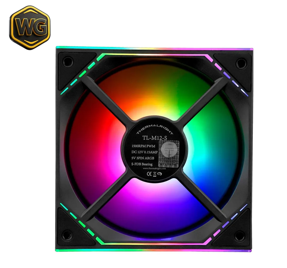 Thermalright TL-M12-S (Black) 120mm ARGB Air CPU Cooling Fan