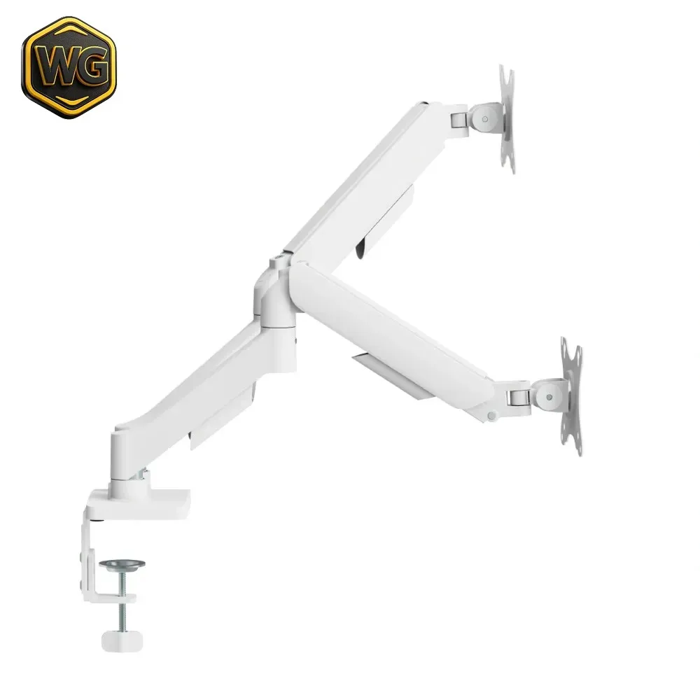 MXG EMA-24 (White Specs) Economical Mechanical Spring Dual Monitor Arm price in Pakistan product image