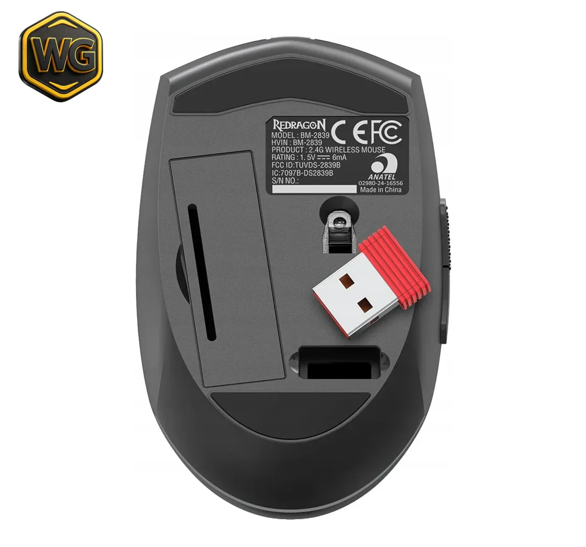 Redragon pc gear Redragon BM-2839 Wireless Mouse front view