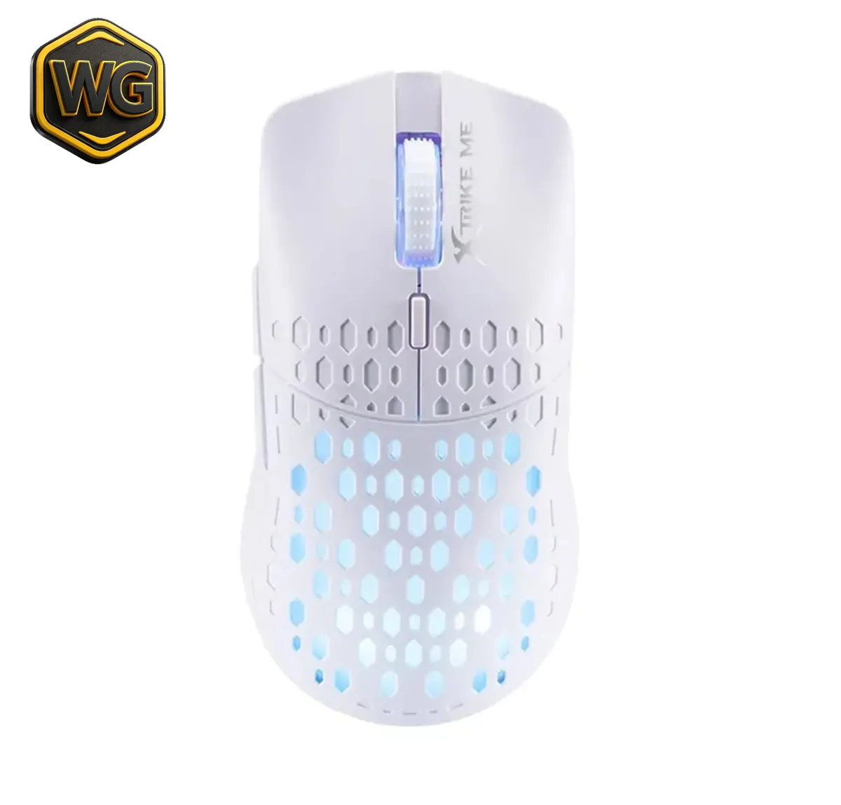 Xtrike Me pc gear Xtrike Me GM209 White RGB Wired Gaming Mouse front view