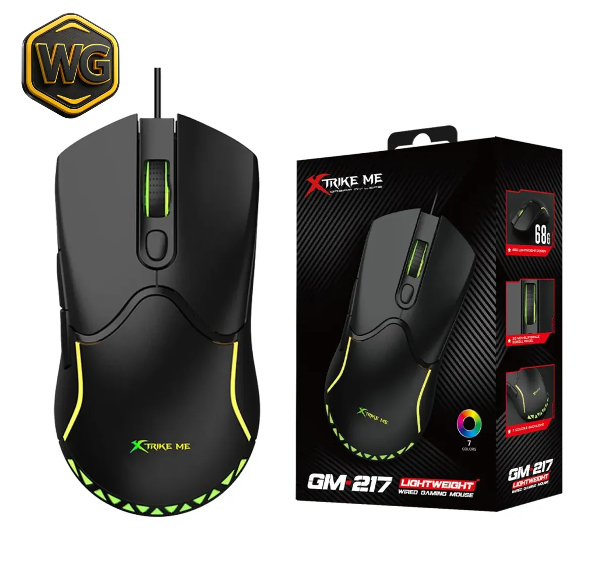 Xtrike Me GM-217 RGB Wired Gaming Mouse price in Pakistan product image