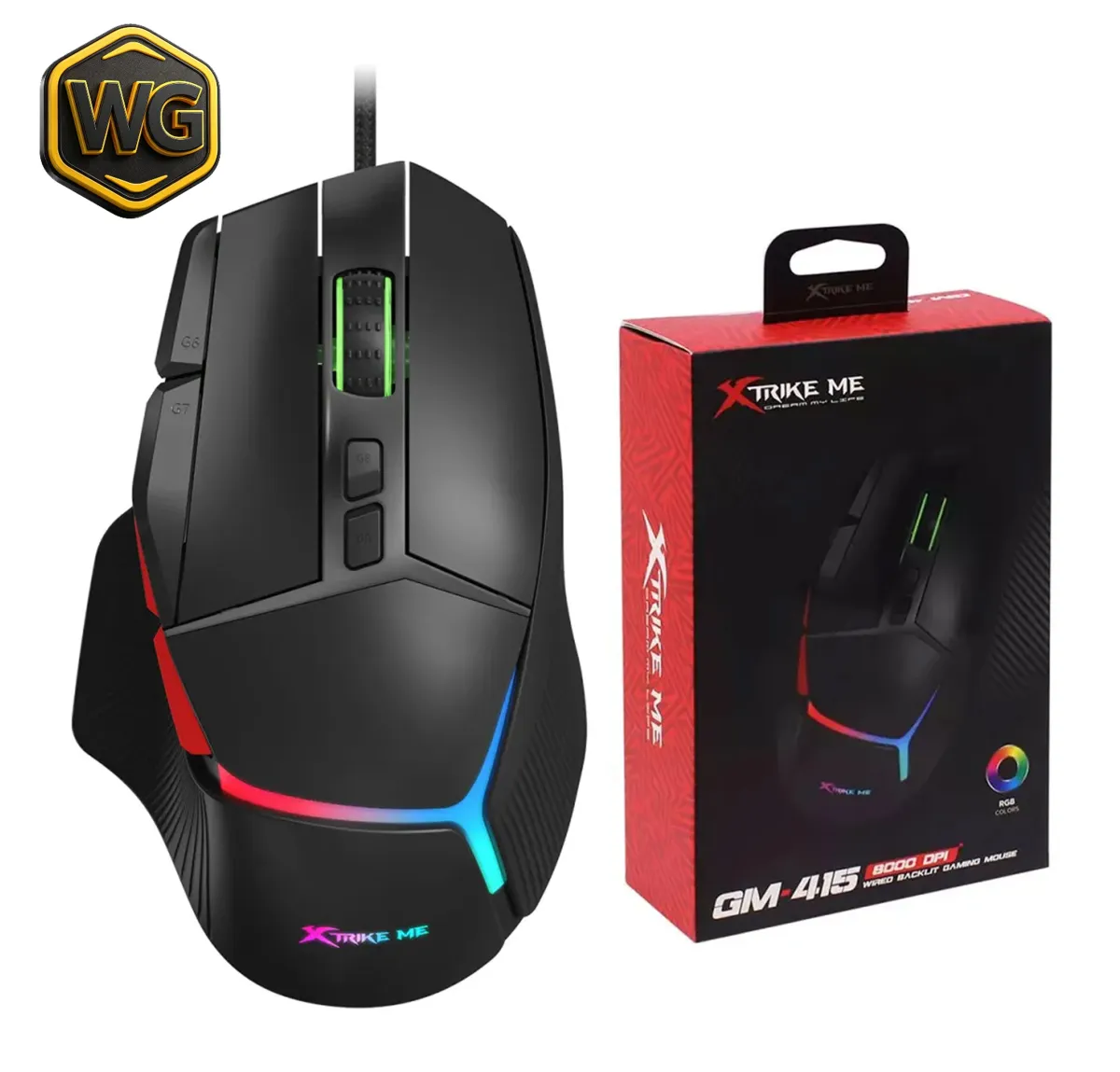 Xtrike Me GM-415 RGB Wired Gaming Mouse price in Pakistan product image