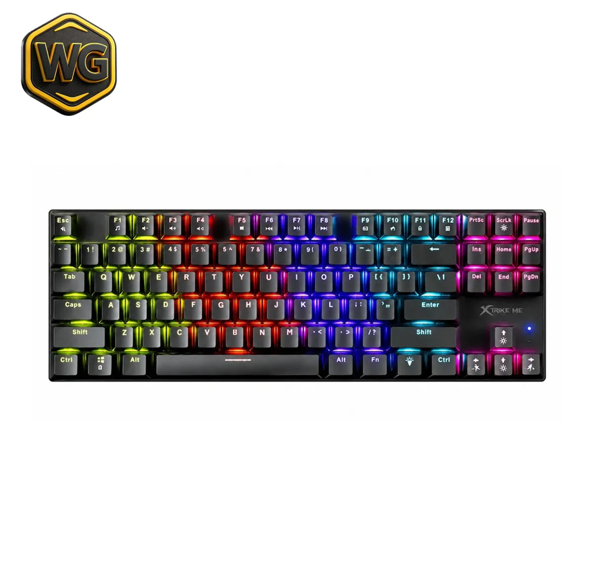 Xtrike Me pc gear Xtrike Me GK-989 RGB Mechanical Gaming Keyboard front view