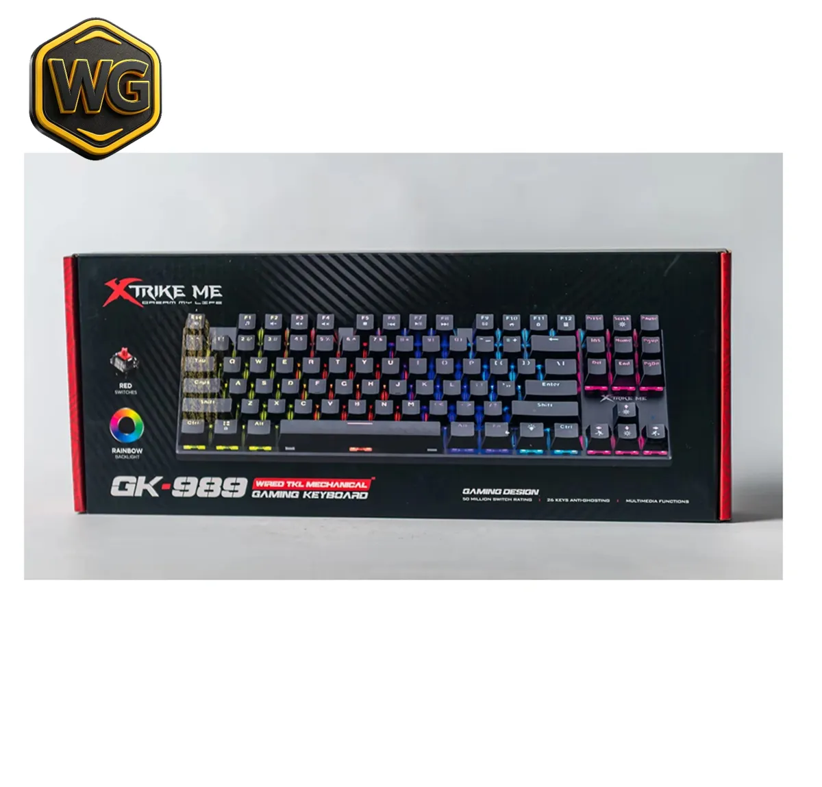 Xtrike Me GK-989 RGB Mechanical Gaming Keyboard price in Pakistan product image