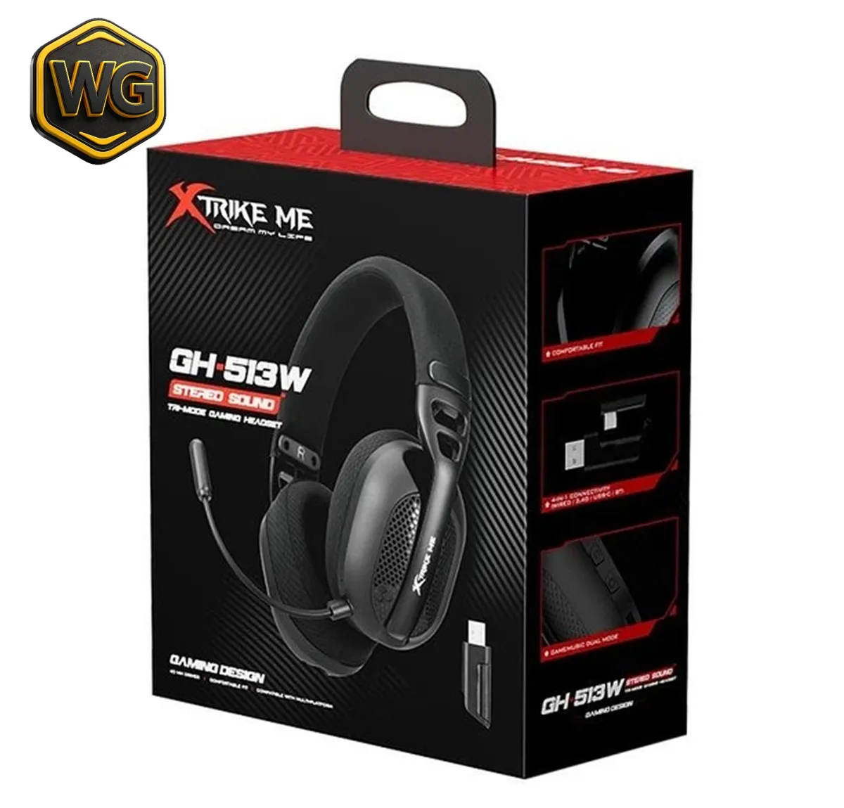 Xtrike Me GH-513W Tri-Mode Wireless Headset