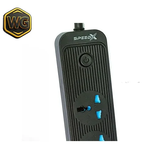 Buy Speed-X 504PU 5-Socket Power Strip + 2 USB + 2 Type-C online in Pakistan at WaddaGamer