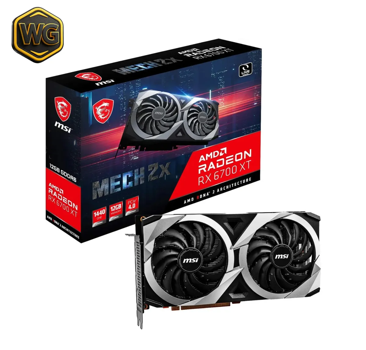 MSI RX 6700 XT MECH 2X 12G OC Gaming GPU price in Pakistan product image