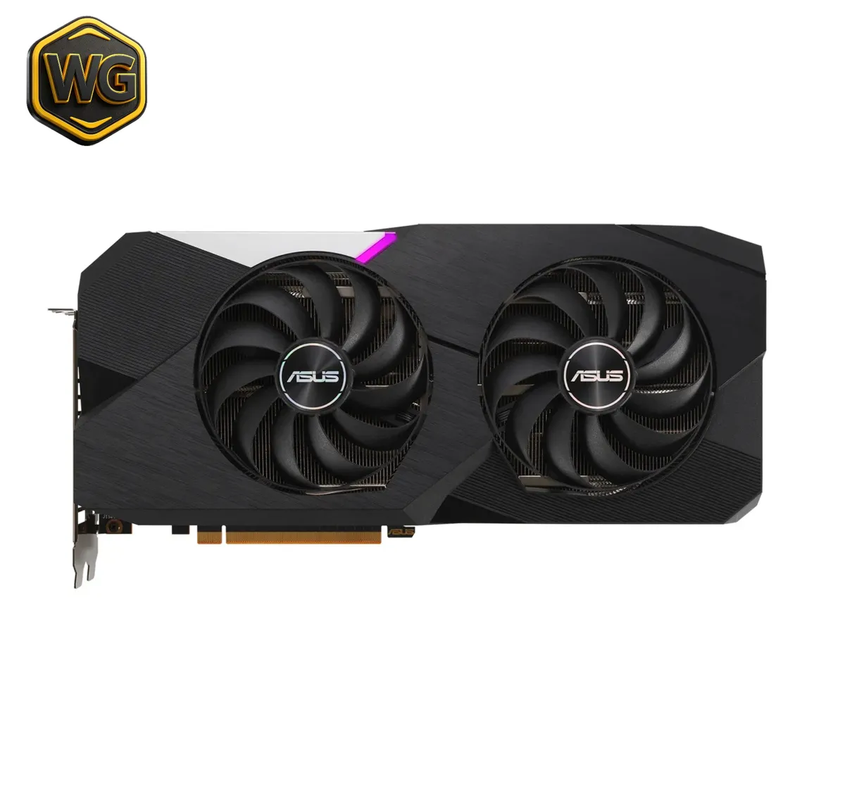 ASUS pc gear ASUS Dual RX 6700 XT OC 12GB Graphics Card front view