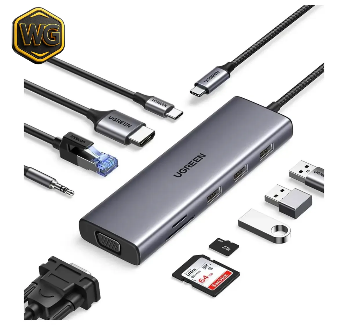 UGREEN 25043 10-in-1 USB-C Docking Station price in Pakistan product image