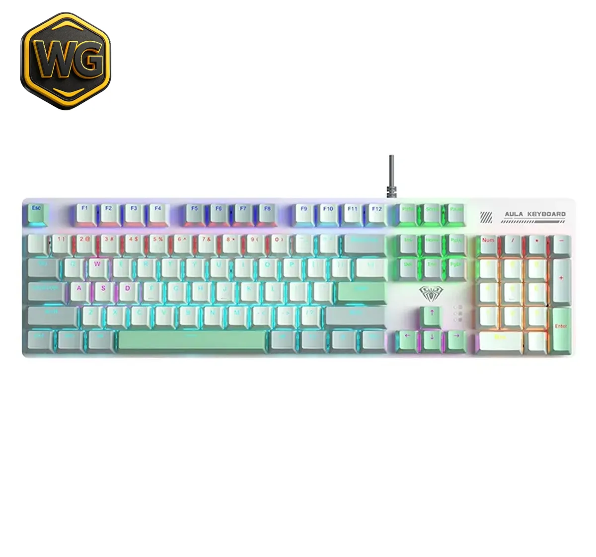 AULA S500 Brown Switch RGB Mechanical Keyboard price in Pakistan product image