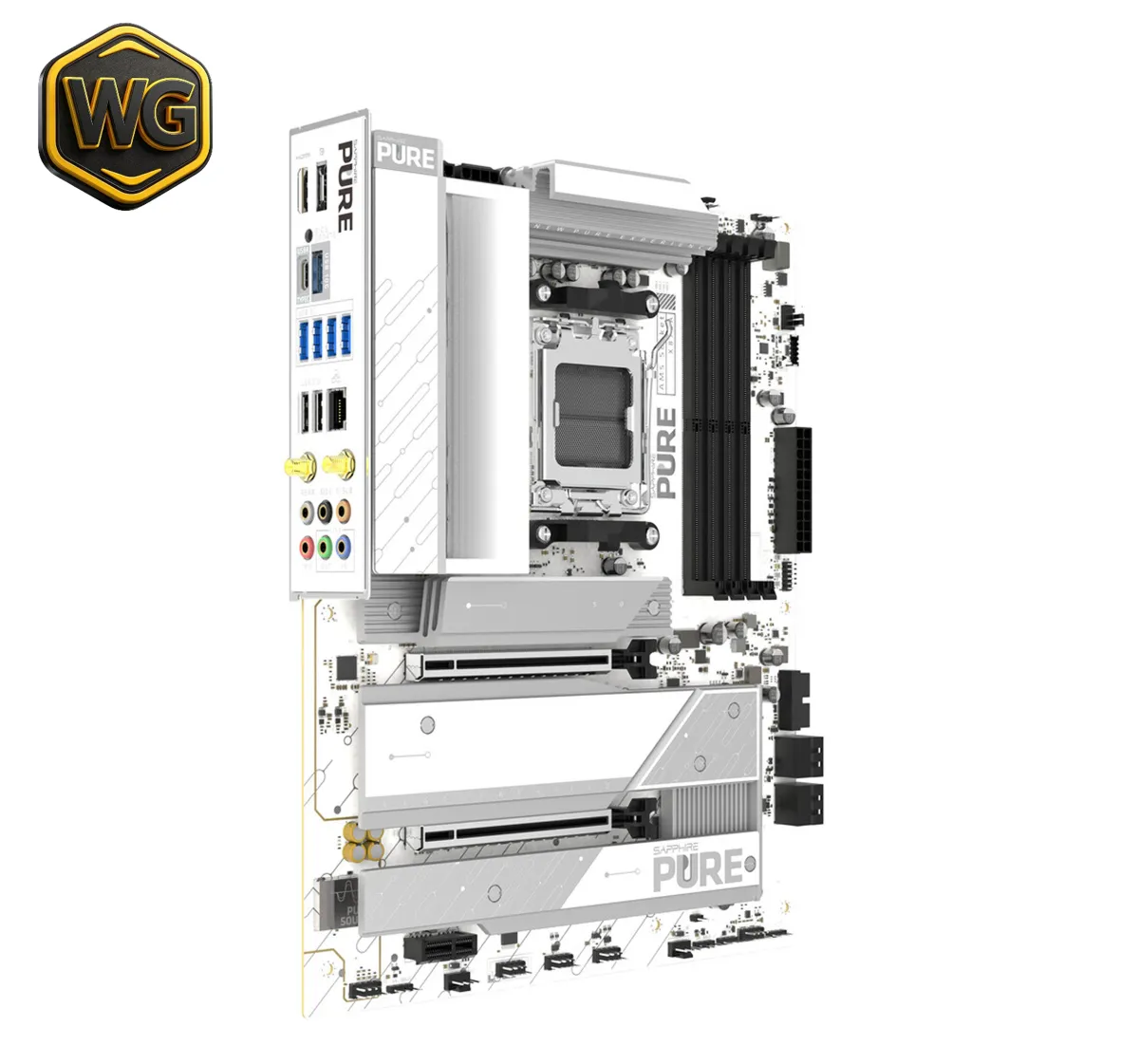 Buy Sapphire Pure X870A WiFi 7 AM5 Motherboard - White online in Pakistan at WaddaGamer