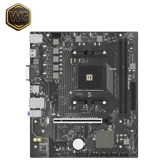 Sapphire pc gear Sapphire A520M-E AM4 Micro-ATX Motherboard front view