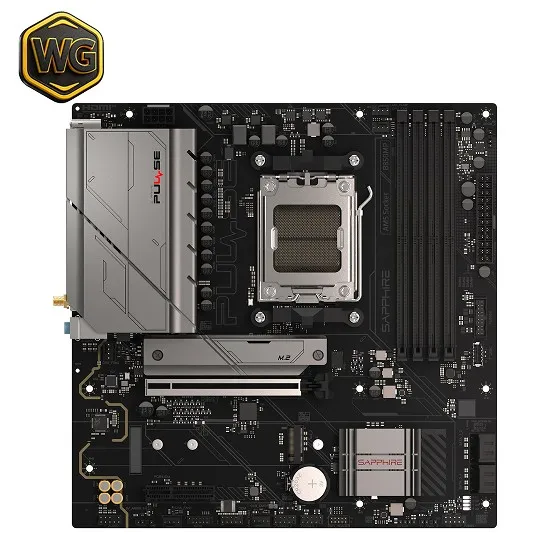 Sapphire pc gear Sapphire Pulse B850M Wifi DDR5 AM5 Motherboard front view