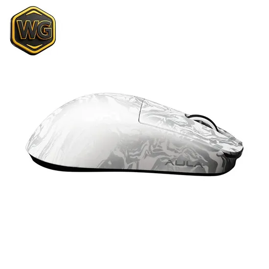 AULA pc gear Aula X9 Max Wireless Gaming Mouse – White front view