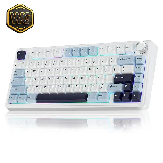 AULA F75 Glacier Blue 75% Gasket Mechanical Keyboard price in Pakistan product image