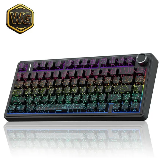 AULA F75 Black Contour 75% Mechanical Gaming Keyboard price in Pakistan product image