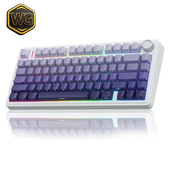 AULA F75 Gradient Purple 75% Gasket Keyboard price in Pakistan product image