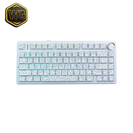 Buy AULA F75 White Contour 75% Mechanical Gasket Keyboard online in Pakistan at WaddaGamer
