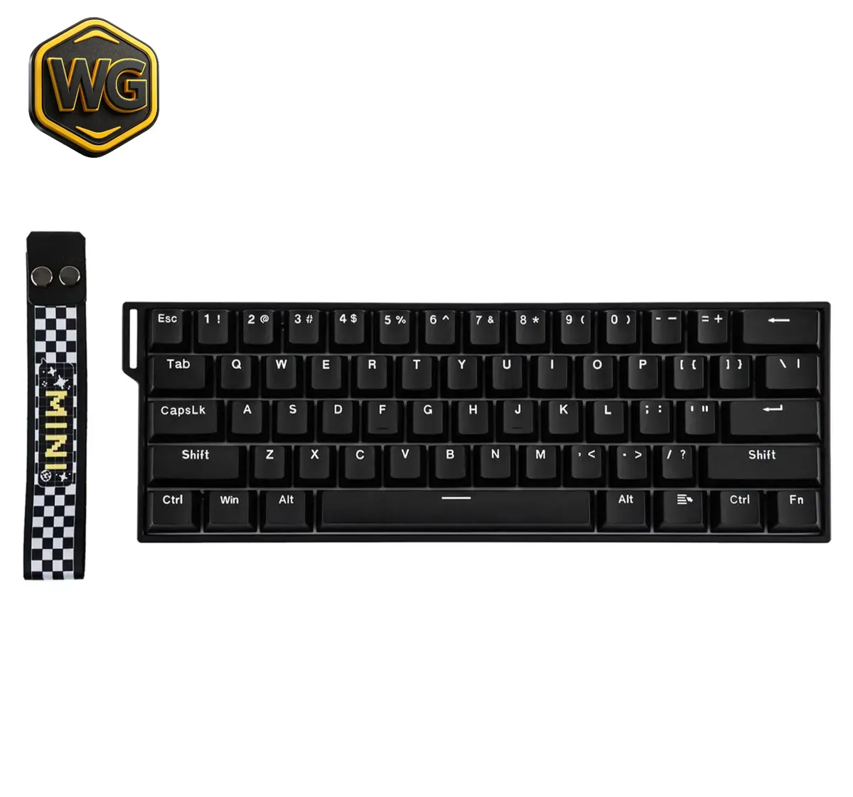 AULA pc gear AULA MINI60 HE Wireless Hall Effect Gaming Keyboard front view
