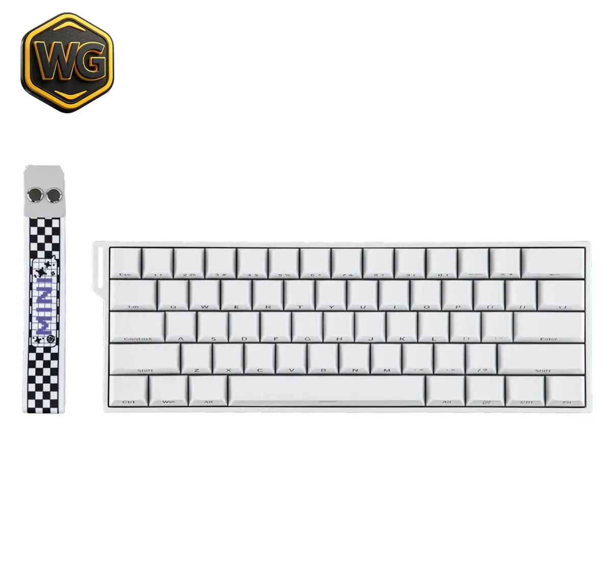 AULA pc gear AULA MINI60 HE Wireless Hall Effect Gaming Keyboard front view