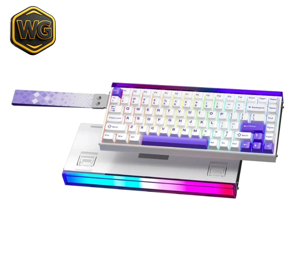 AULA pc gear AULA Hero 84 HE Hall Effect Gaming Keyboard front view