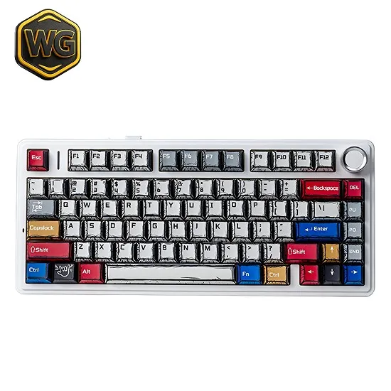 AULA pc gear AULA F75 Comic 75% Mechanical Gaming Keyboard front view