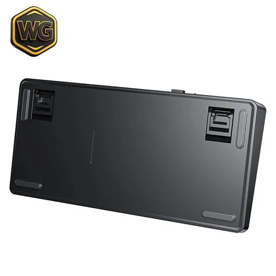 AULA pc gear AULA F75 NBONIGHT V3 Gray Wood Gasket Mechanical Keyboard front view