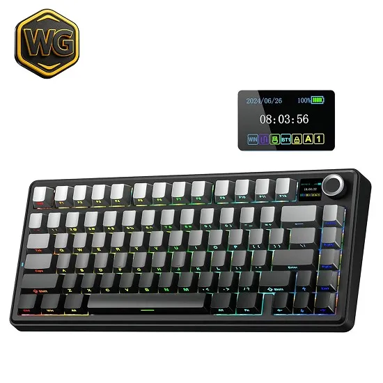 AULA F75 Max Gradient Grey Wireless Gaming Keyboard price in Pakistan product image