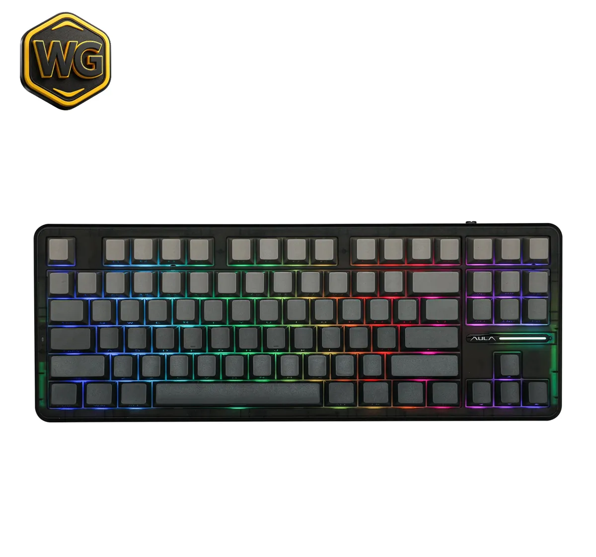 AULA pc gear AULA F87 Pro Wireless Mechanical Gaming Keyboard front view