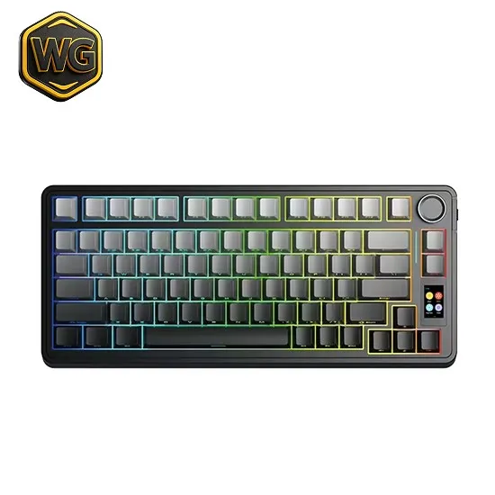 Buy AULA S75 Pro Tri-Mode Mechanical Keyboard - Gradient Grey online in Pakistan at WaddaGamer