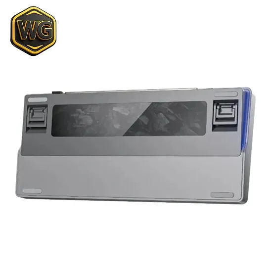 AULA pc gear AULA NOVA75 (Black Translucent) Smart Custom Mechanical Keyboard front view