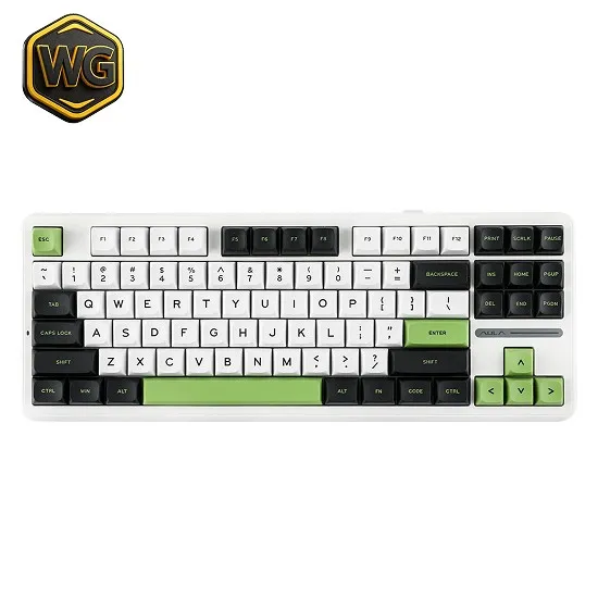 AULA pc gear AULA F87 Pro 80% Wireless Mechanical Keyboard front view