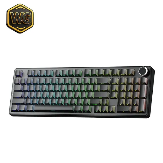 AULA pc gear AULA F99 Pro Wireless Mechanical Keyboard – Black front view