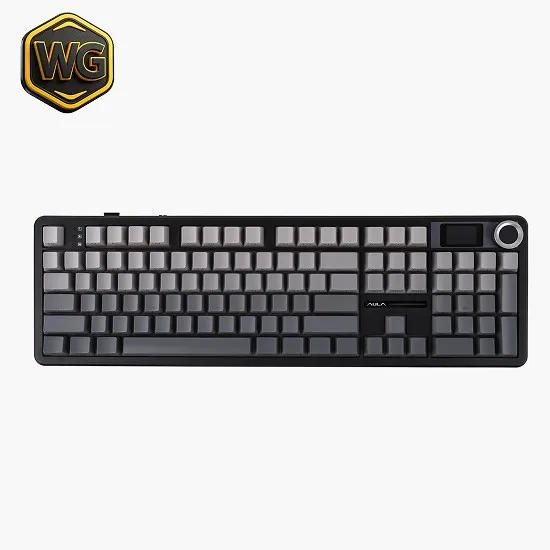AULA pc gear AULA F108 Pro Wireless Gasket Gaming Keyboard front view
