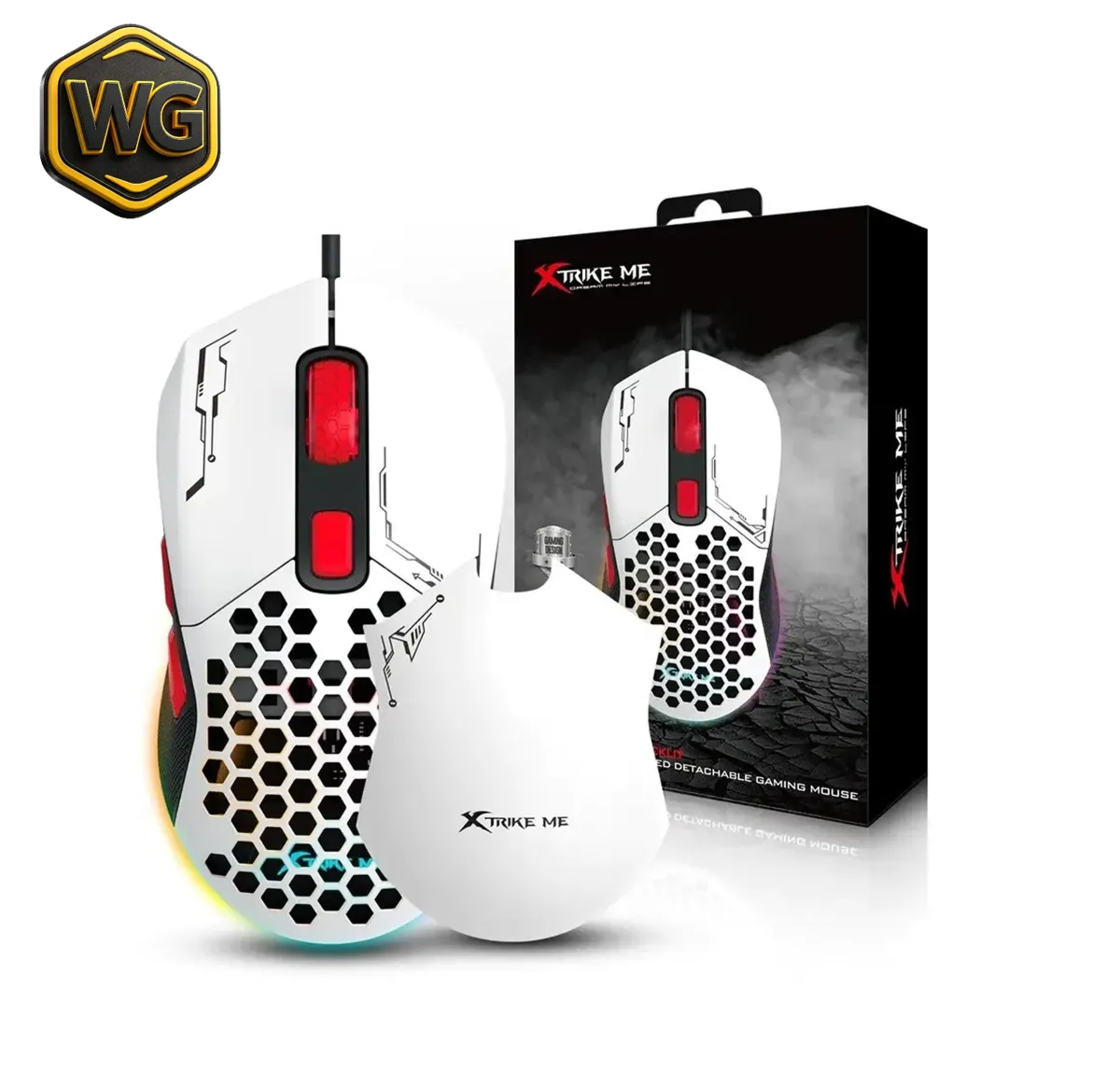Xtrike Me GM-316 RGB Wired Gaming Mouse – White price in Pakistan product image