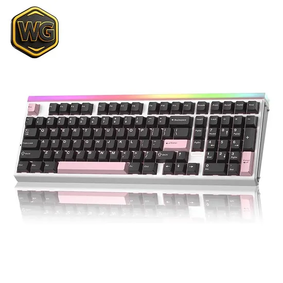 AULA Hero 99 Hall Effect Gaming Keyboard (Black/Pink) price in Pakistan product image