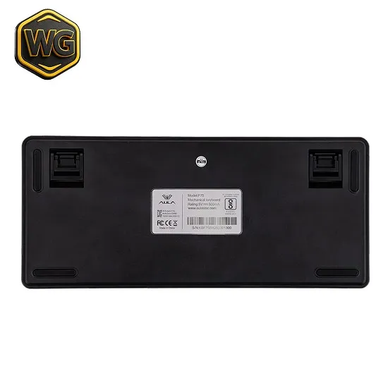 AULA pc gear AULA F75 RGB Wireless Mechanical Gaming Keyboard front view
