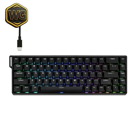 Buy AULA WIN68 HE Magnetic Gaming Keyboard – Black online in Pakistan at WaddaGamer